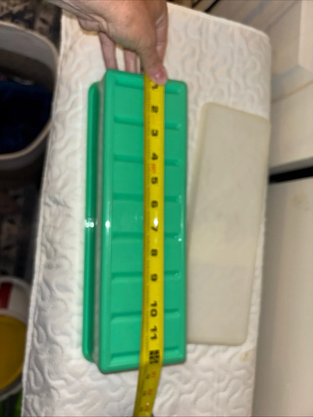 Tupperware Mint Green Slim Rectangular Tray